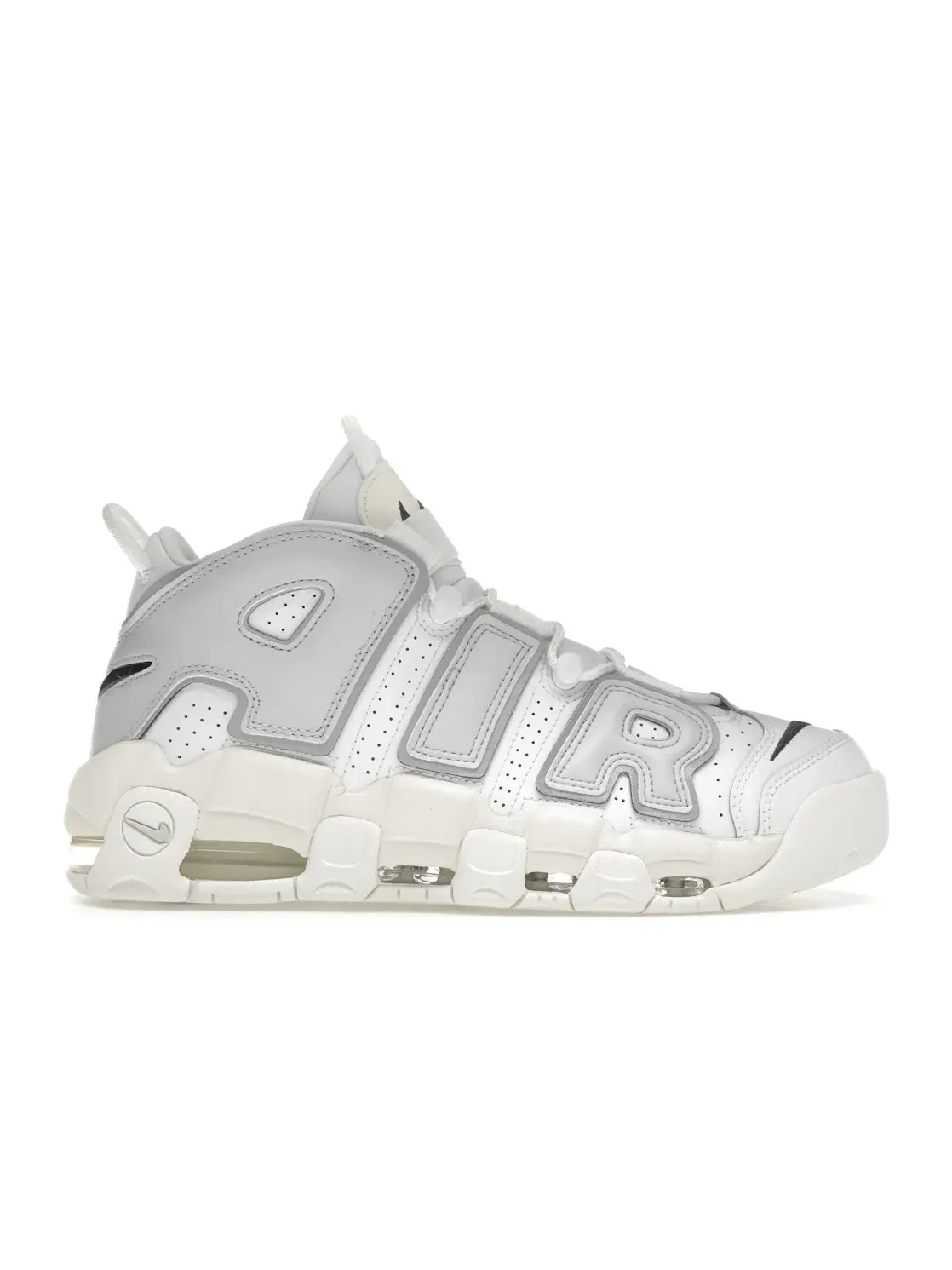 Женские кроссовки Lifestyle Nike Air More Uptempo Nike — изображение 1 из 4, белый/серый