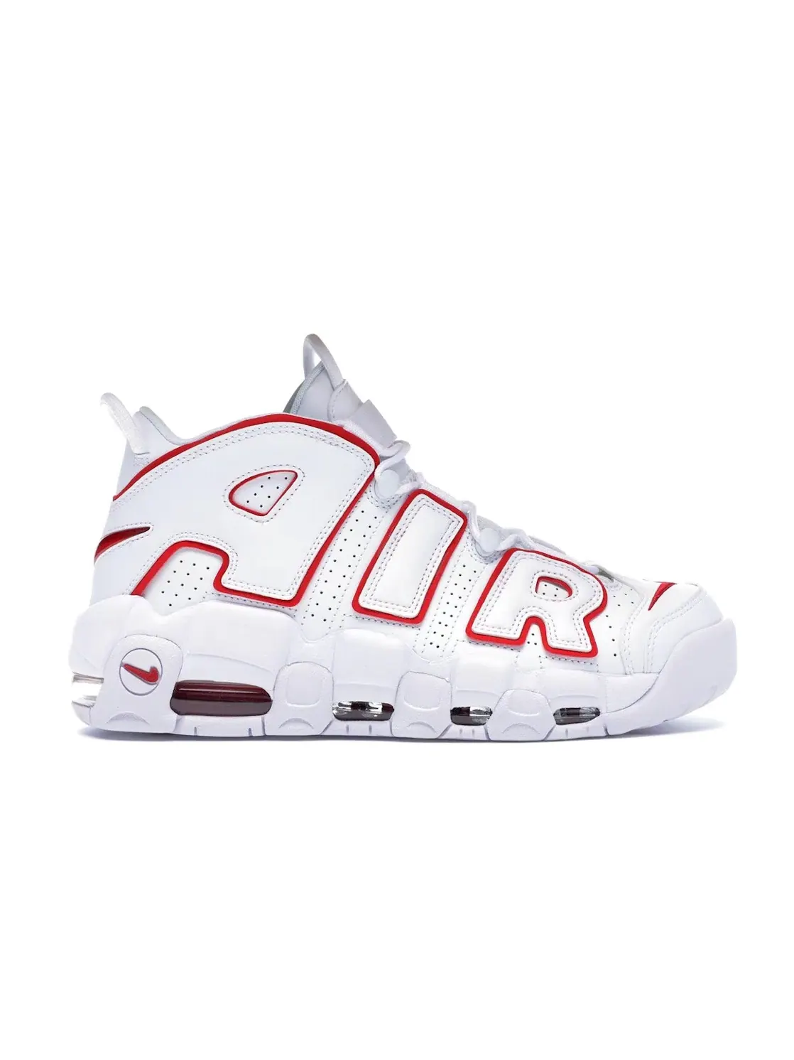 Мужские кроссовки Lifestyle Nike Air More Uptempo — изображение 1 из 4, белый/красный-белый