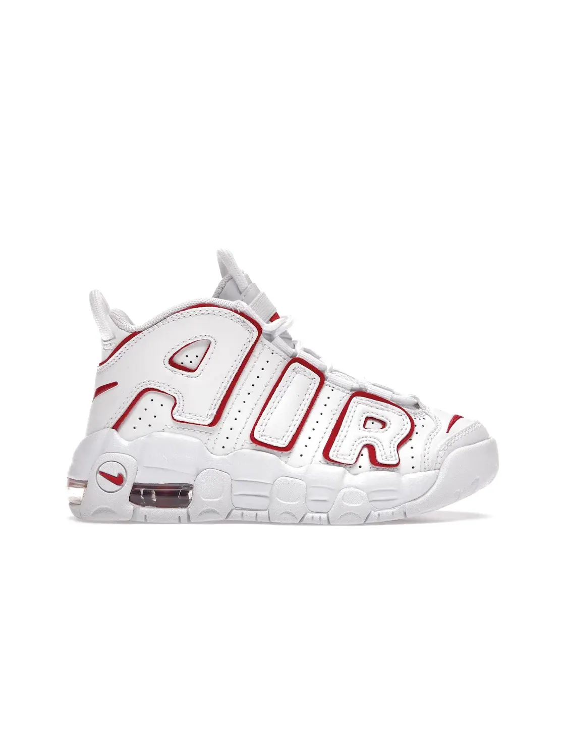 Детские кроссовки Lifestyle Nike Air More Uptempo — изображение 1 из 4, белый красный белый