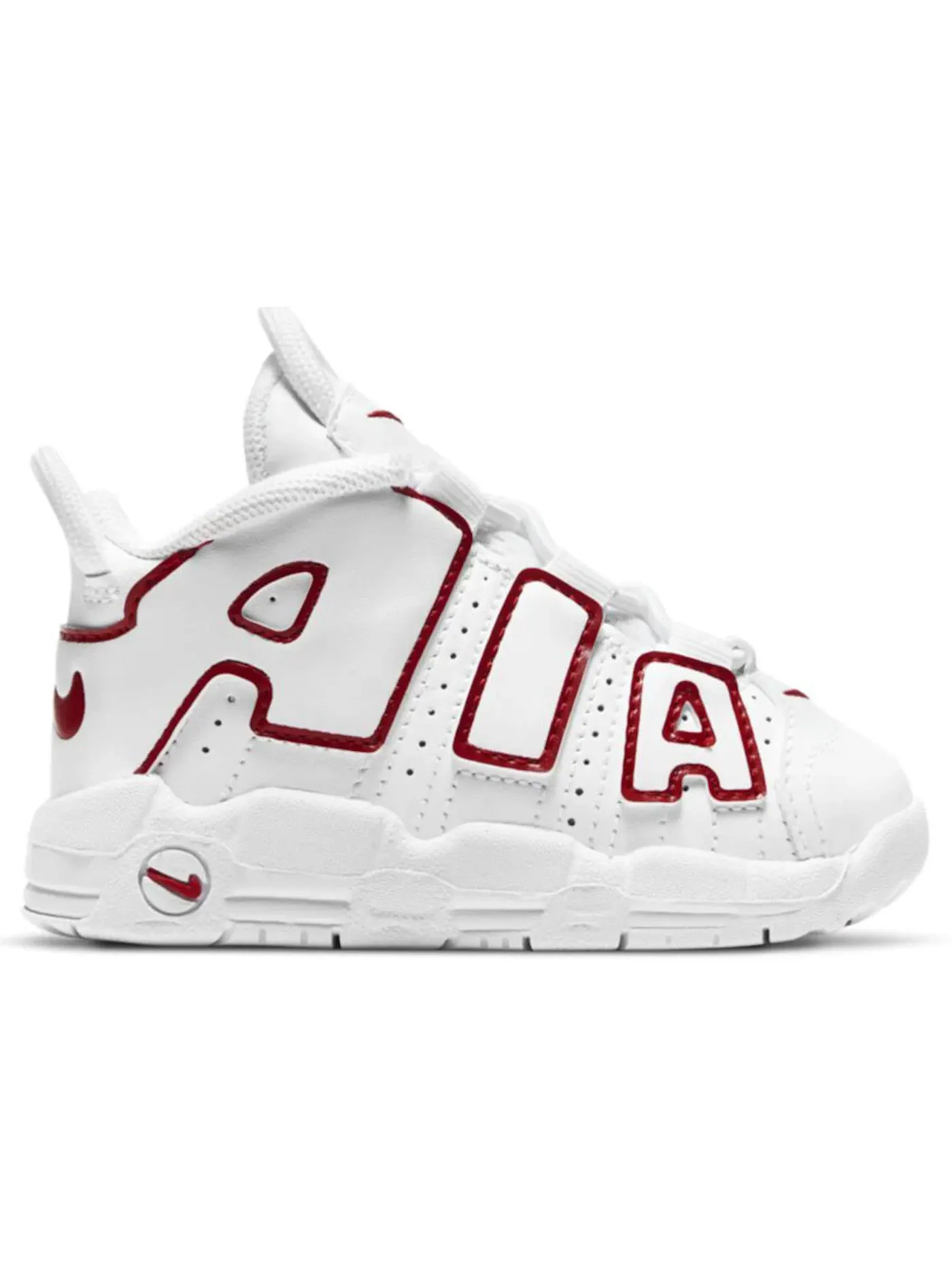 Детские кроссовки Lifestyle Nike Air More Uptempo — изображение 1 из 1, белый/красный