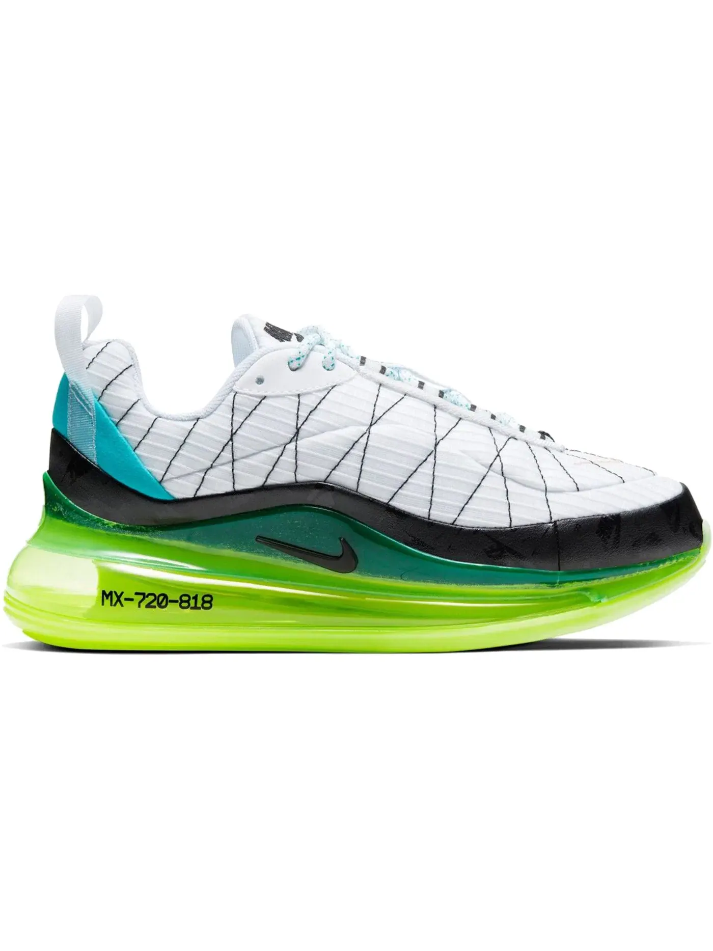 Детские кроссовки Lifestyle Nike Air MX 720-818 — изображение 1 из 1, белый/черный/зеленый