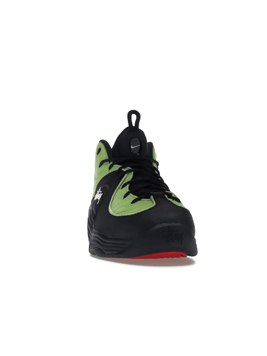 Мужские кроссовки с замшевыми вставками Nike Air Penny 2 Stussy — изображение 2 из 4, черный/зеленый-белый