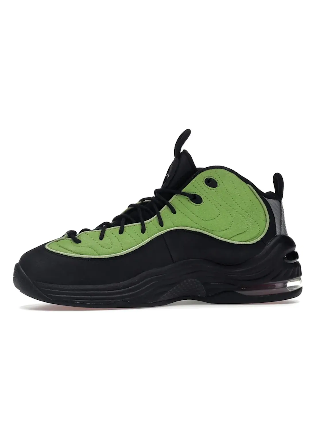 Мужские кроссовки с замшевыми вставками Nike Air Penny 2 Stussy — изображение 3 из 4, черный/зеленый-белый