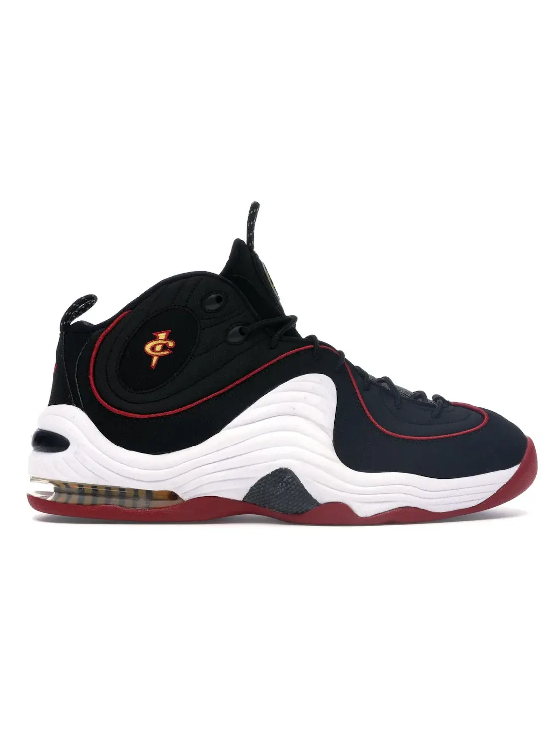 Мужские кроссовки высокие с цветовой гаммой Nike Air Penny II Nike — изображение 1 из 4, черный/белый-красный