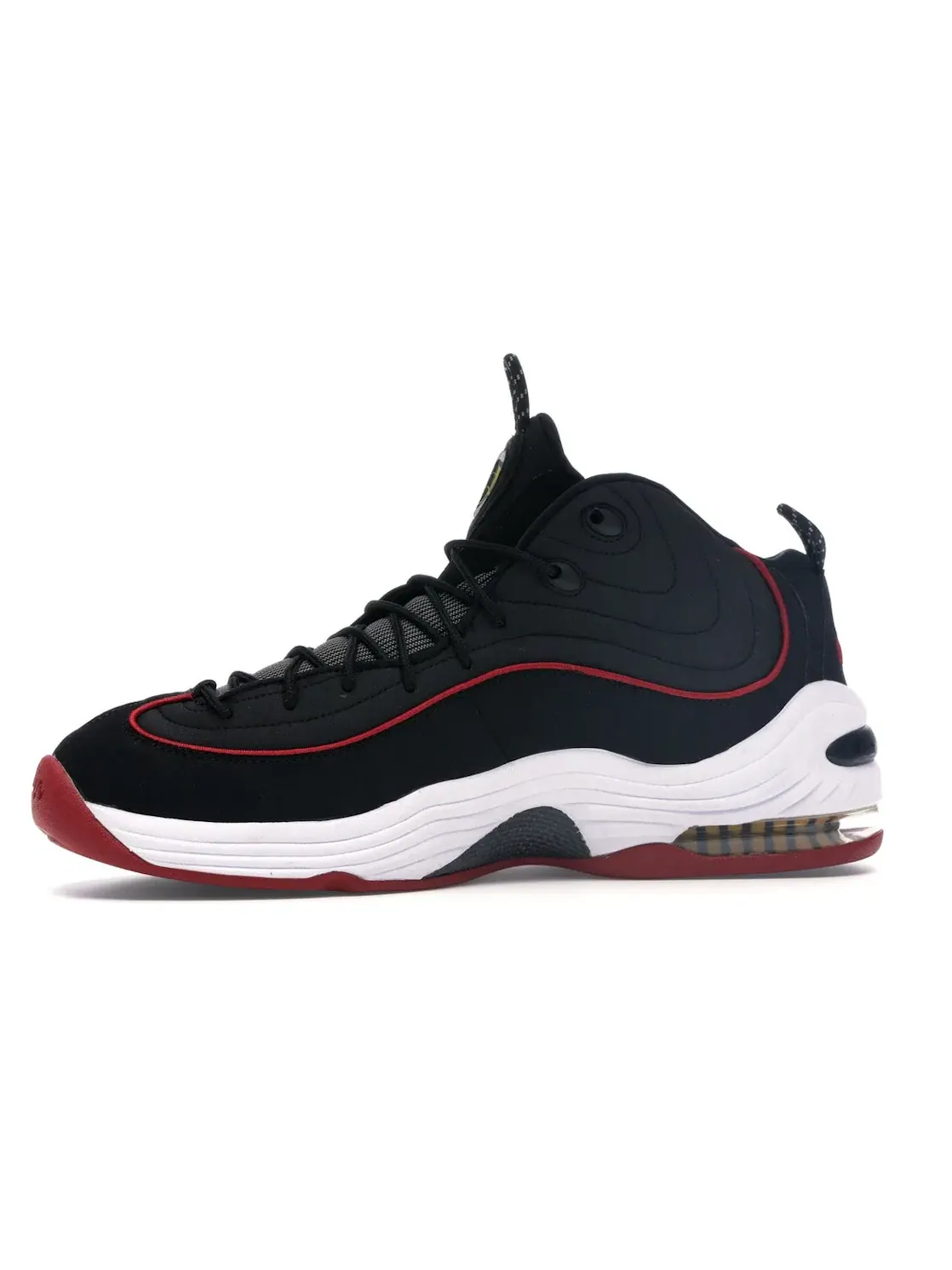 Мужские кроссовки высокие с цветовой гаммой Nike Air Penny II Nike — изображение 3 из 4, черный/белый-красный