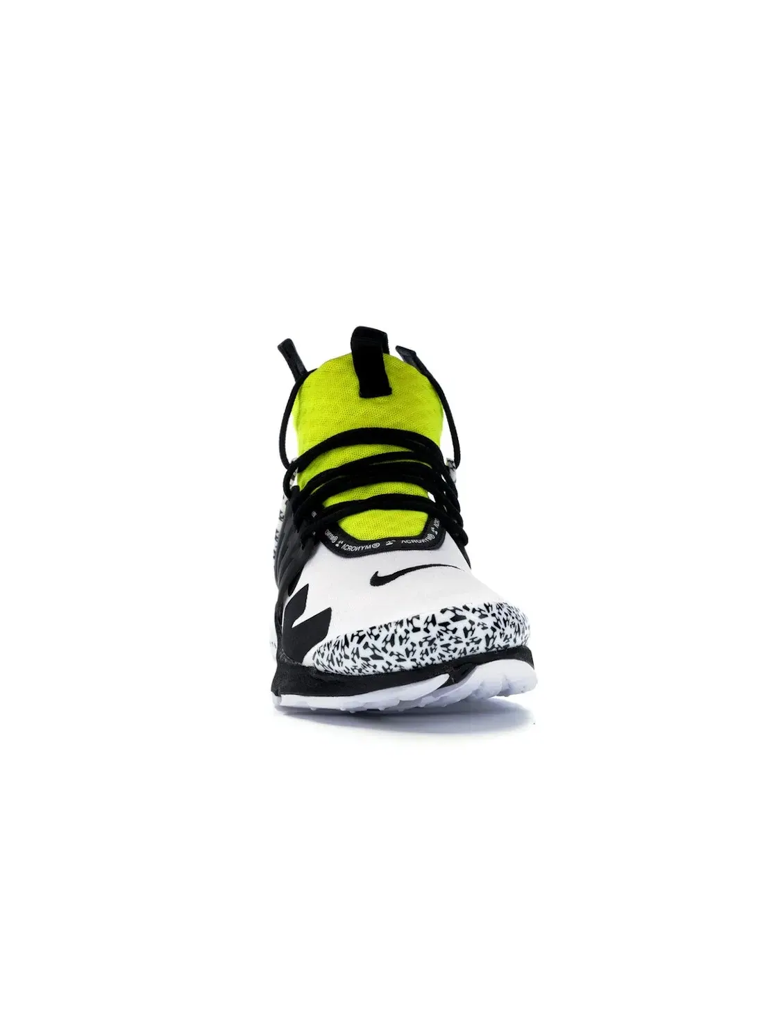 Мужские кроссовки с принтом Nike Air Presto Mid Acronym Nike — изображение 2 из 4, белый/черный-желтый
