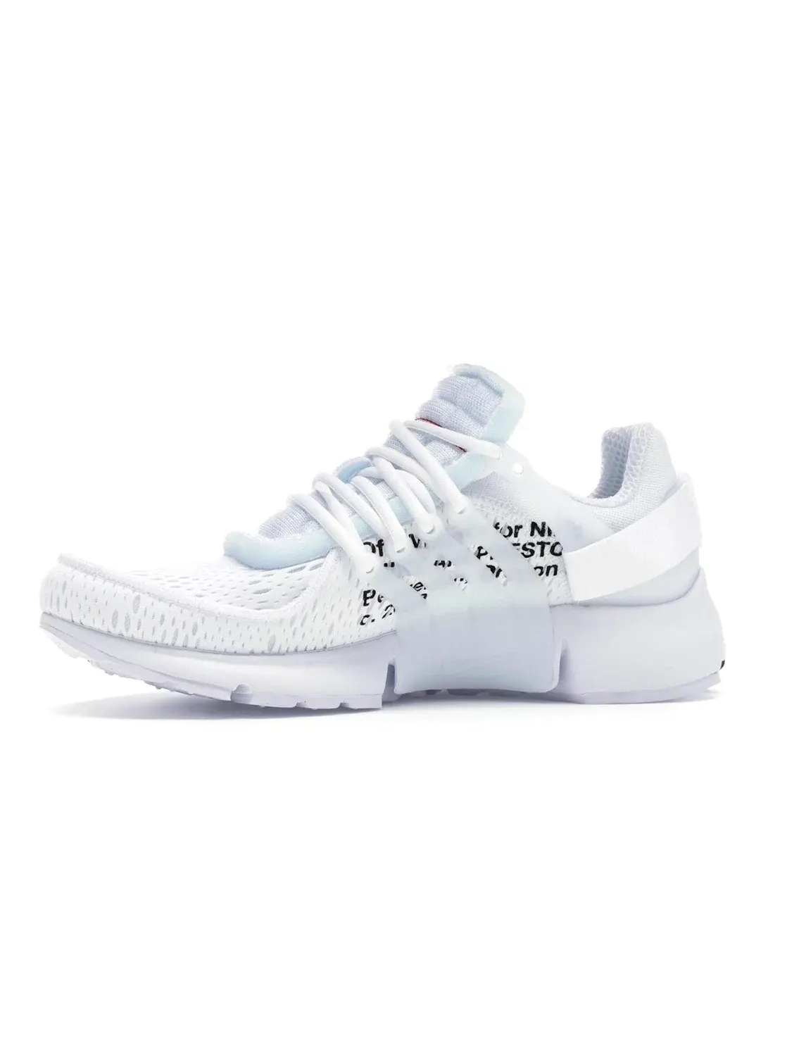 Мужские кроссовки Lifestyle с деконструированным дизайном Nike Air Presto Nike — изображение 3 из 4, белый/черный