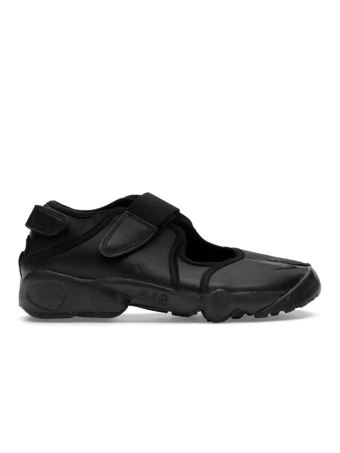 Женские кроссовки с разрезным мыском Nike Air Rift Leather — изображение 1 из 4, черный/черный