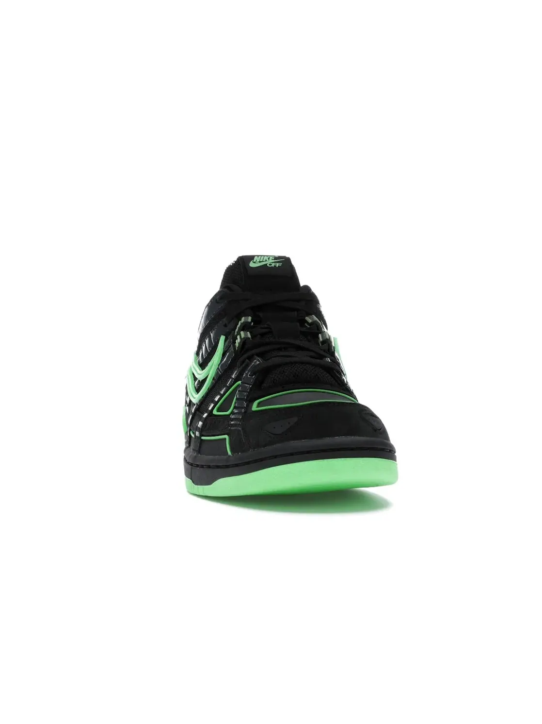 Мужские кроссовки Lifestyle с деконструированным язычком Nike Air Rubber Dunk Off-White Green Strike — изображение 2 из 4