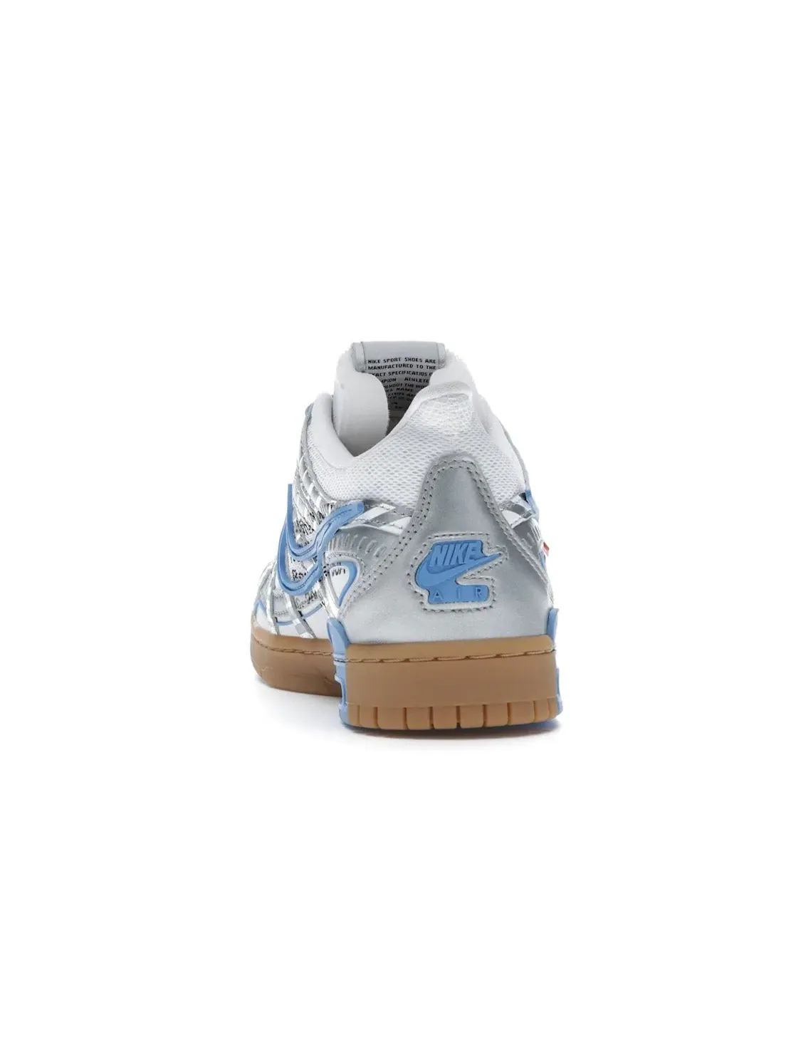 Мужские кроссовки lifestyle Nike Air Rubber Dunk — изображение 4 из 4, белый/синий-белый