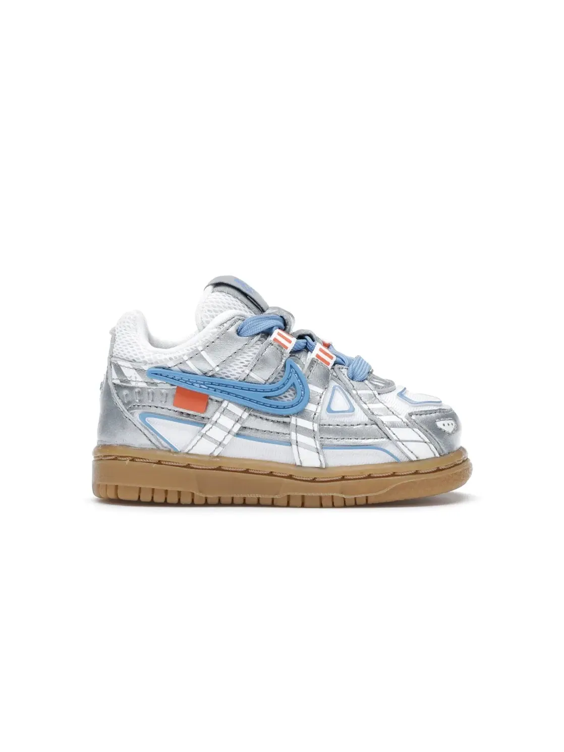 Детские кроссовки Lifestyle Nike Air Rubber Dunk — изображение 1 из 4, белый/синий-белый