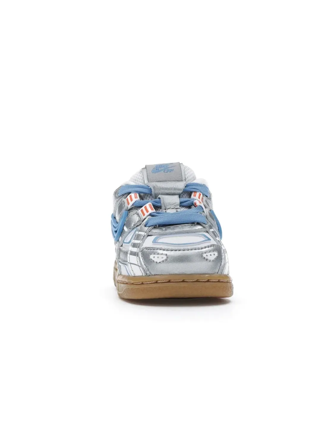 Детские кроссовки Lifestyle Nike Air Rubber Dunk — изображение 2 из 4, белый/синий-белый