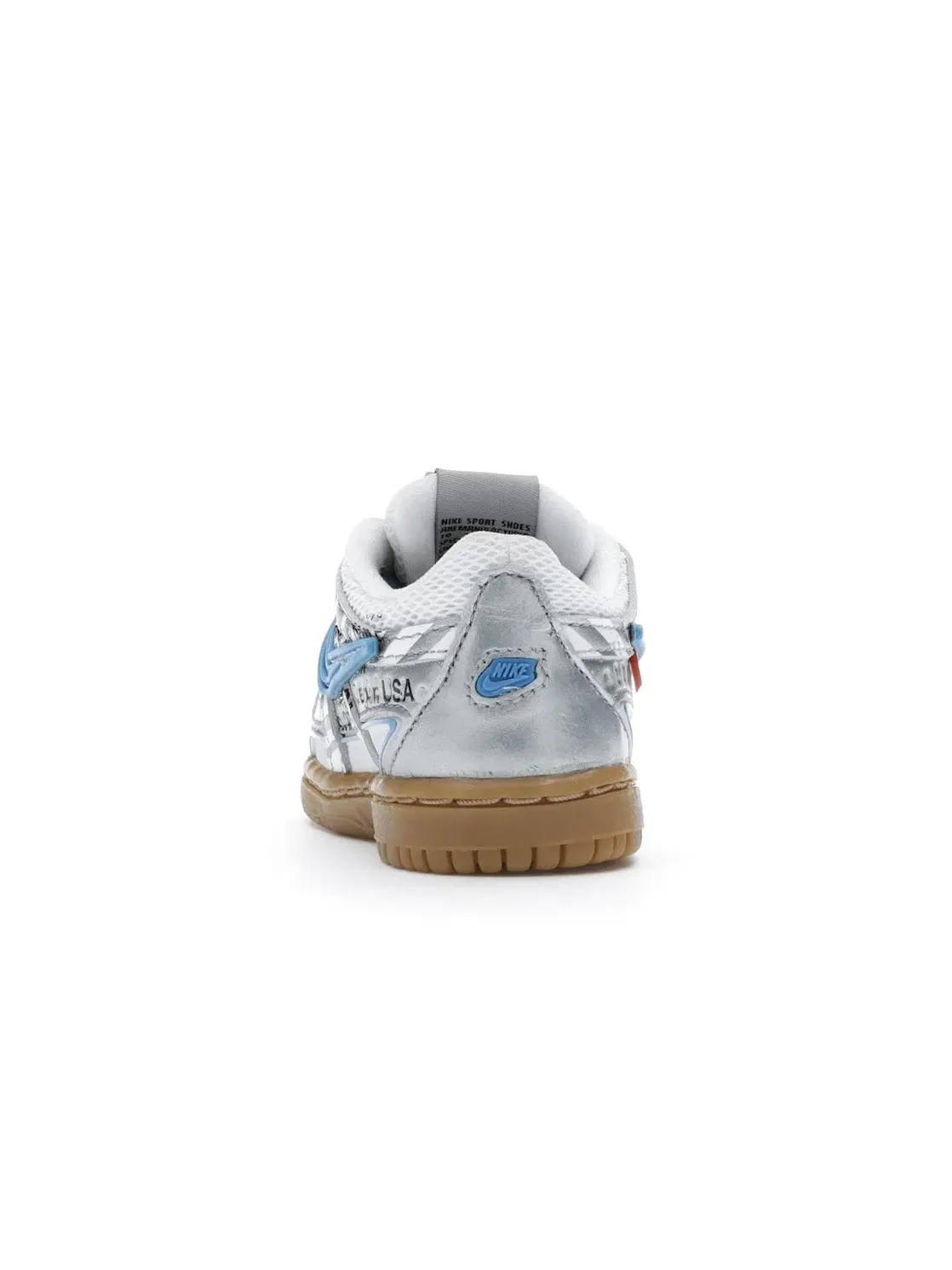 Детские кроссовки Lifestyle Nike Air Rubber Dunk — изображение 4 из 4, белый/синий-белый