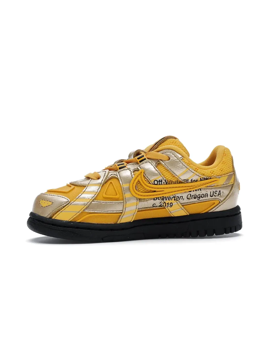 Детские кроссовки Lifestyle Nike Air Rubber Dunk University Gold/University Gold-Black — изображение 3 из 4