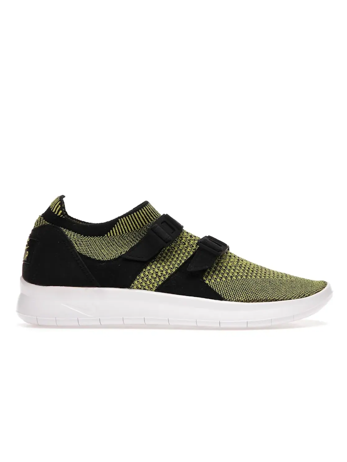 Женские кроссовки с вязаным верхом Nike Air Sockracer Flyknit Nike — изображение 1 из 4, черный/белый-желтый