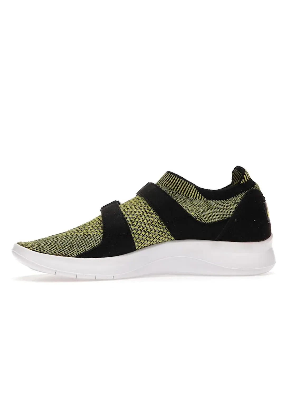 Женские кроссовки с вязаным верхом Nike Air Sockracer Flyknit Nike — изображение 3 из 4, черный/белый-желтый