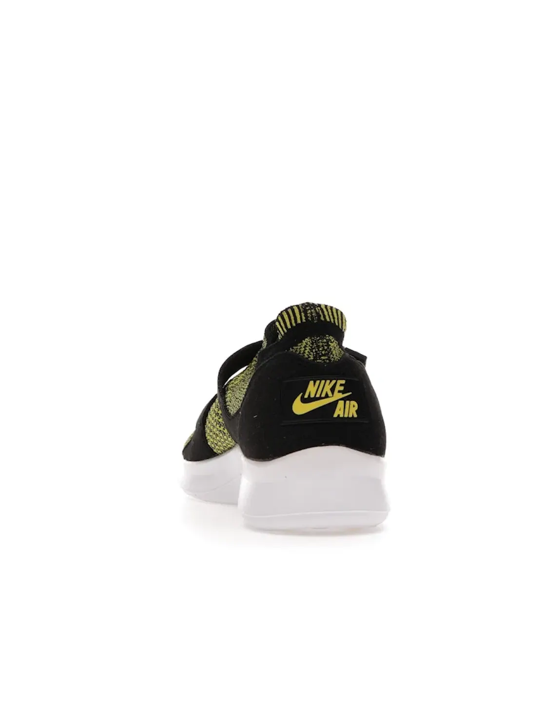 Женские кроссовки с вязаным верхом Nike Air Sockracer Flyknit Nike — изображение 4 из 4, черный/белый-желтый