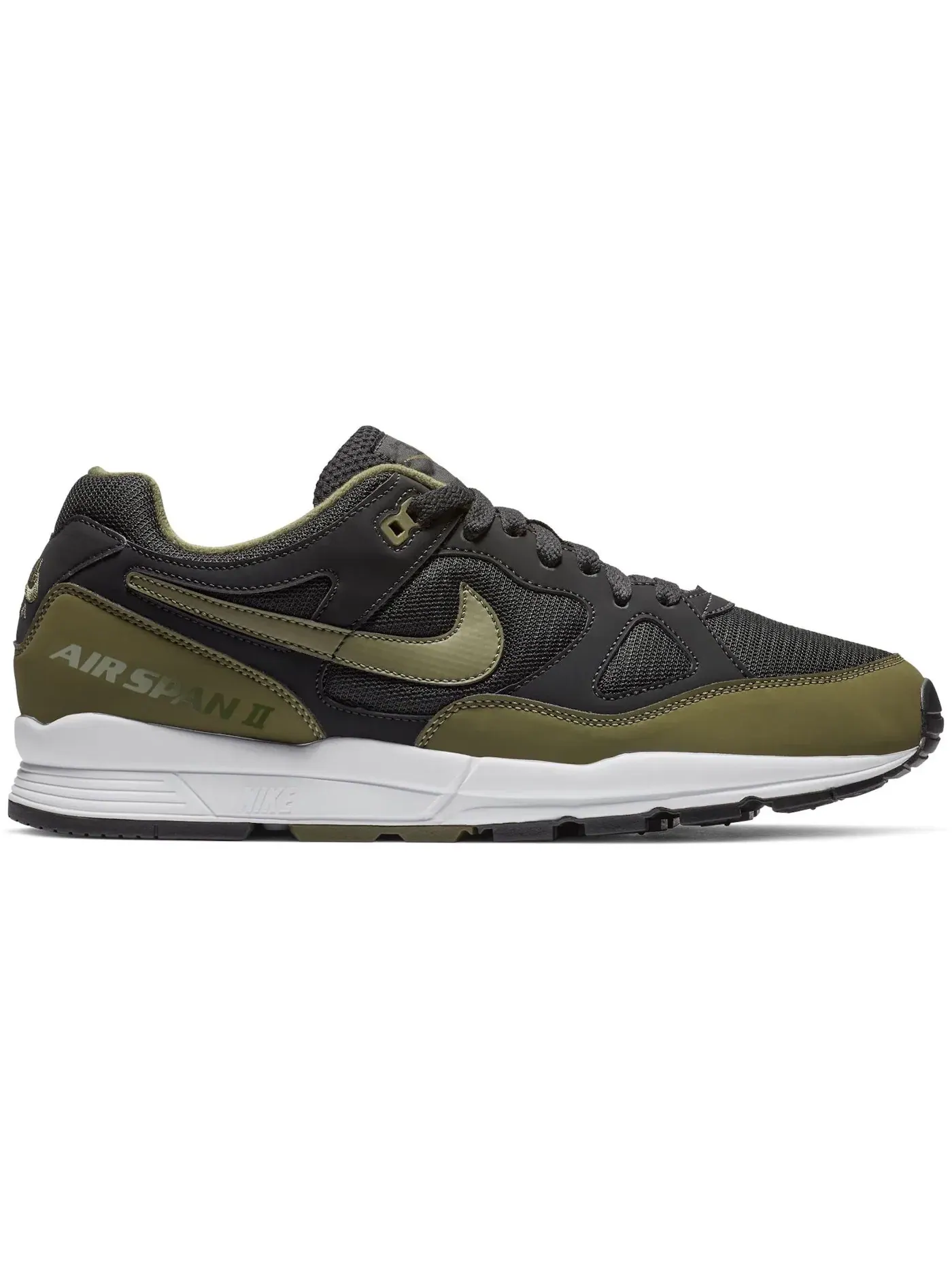Мужские кроссовки Lifestyle Nike Air Span 2 — изображение 1 из 1, черный/оливковый-белый