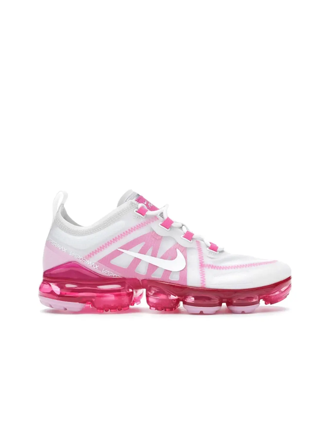 Женские кроссовки Lifestyle с технологией VaporMax Nike Air VaporMax 2019 — изображение 1 из 4, белый/белый--розовый