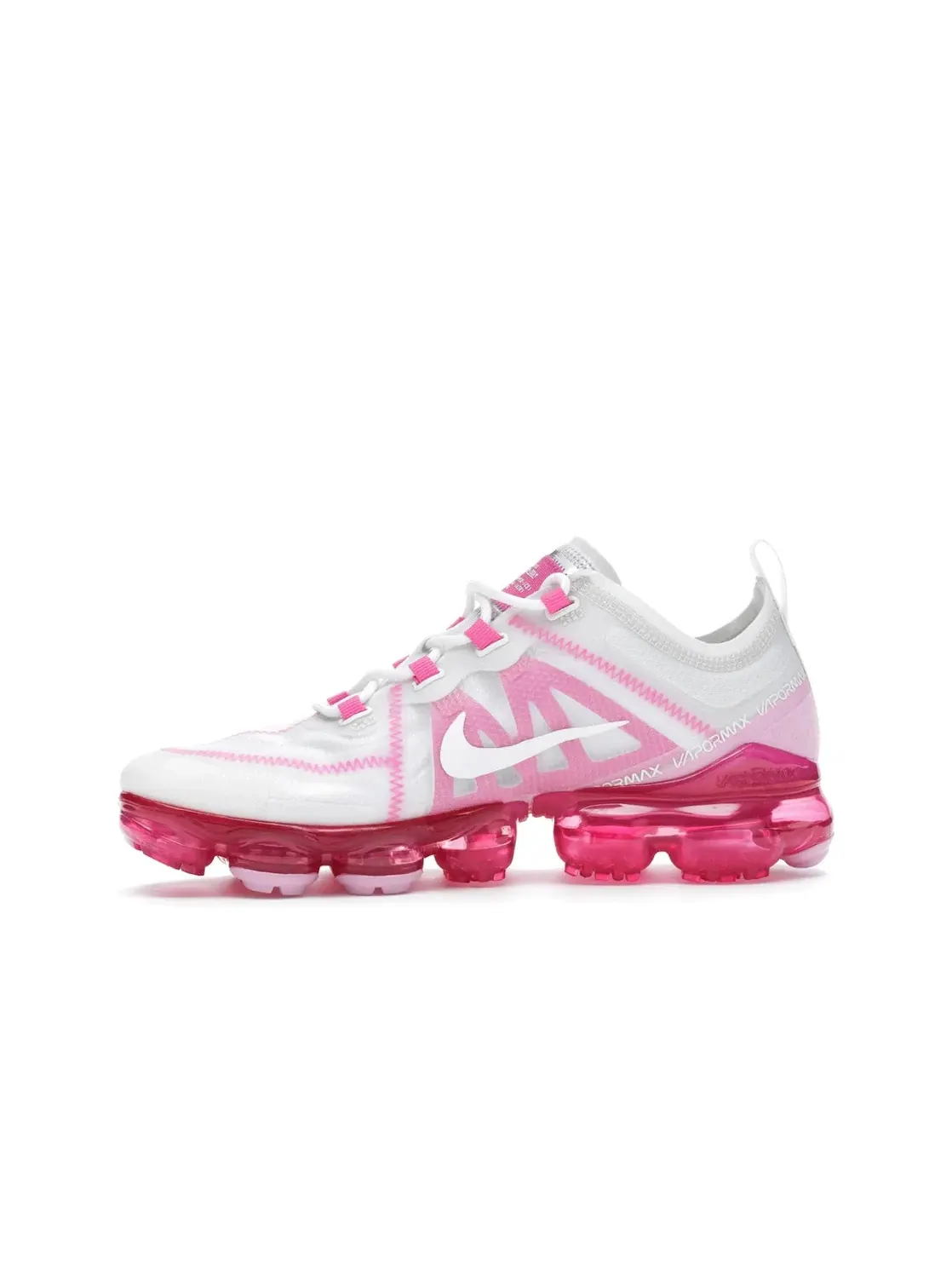 Женские кроссовки Lifestyle с технологией VaporMax Nike Air VaporMax 2019 — изображение 3 из 4, белый/белый--розовый