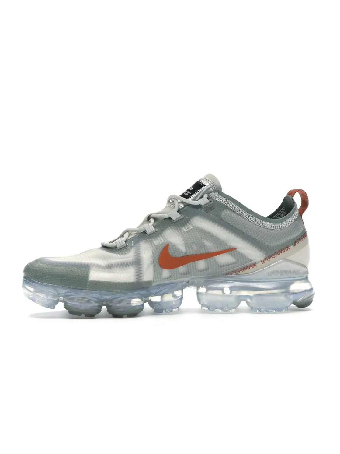 Мужские кроссовки Lifestyle Nike Air VaporMax 2019 Nike, Vintage Lichen/Dark Russet-Light Bone — изображение 3 из 4