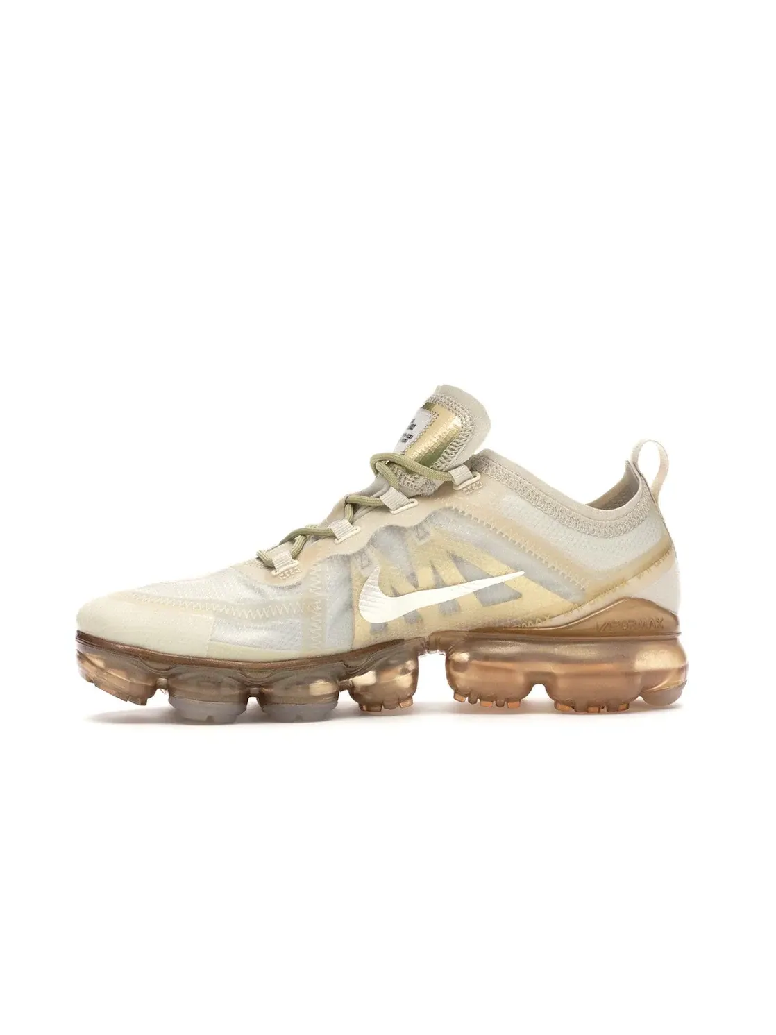 Женские кроссовки Lifestyle с амортизацией Nike Air VaporMax 2019 — изображение 3 из 4, кремовый/-светлый
