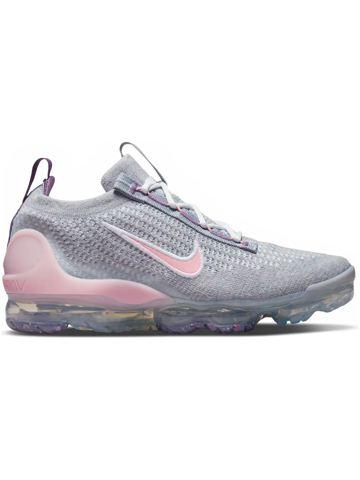 Детские кроссовки Lifestyle с амортизацией Air Nike Air VaporMax 2021 FK — изображение 1 из 1, серый/светлый розовый