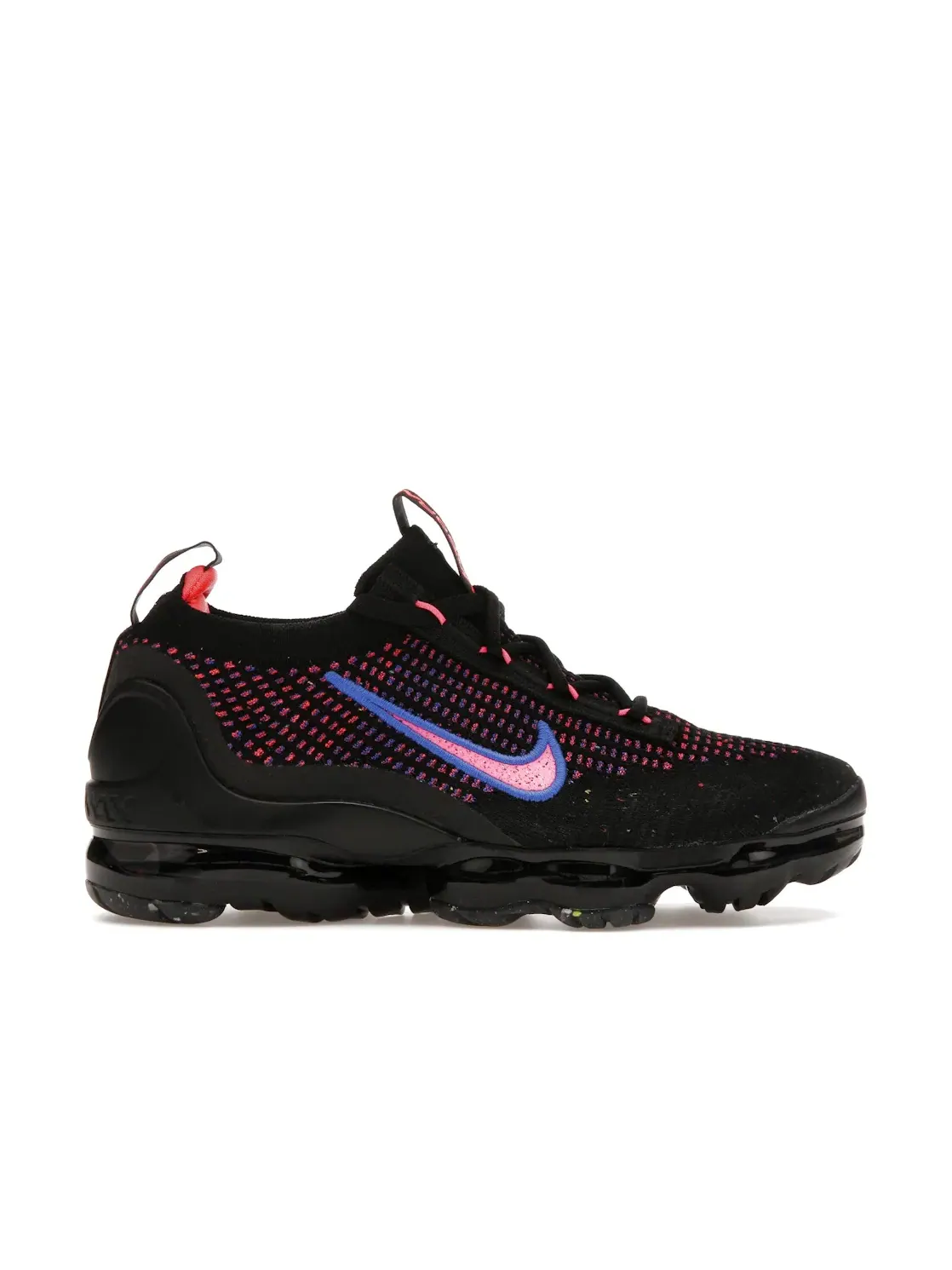 Женские кроссовки с амортизацией Nike Air VaporMax 2021 Flyknit Nike — изображение 1 из 4, черный/розовый/синий