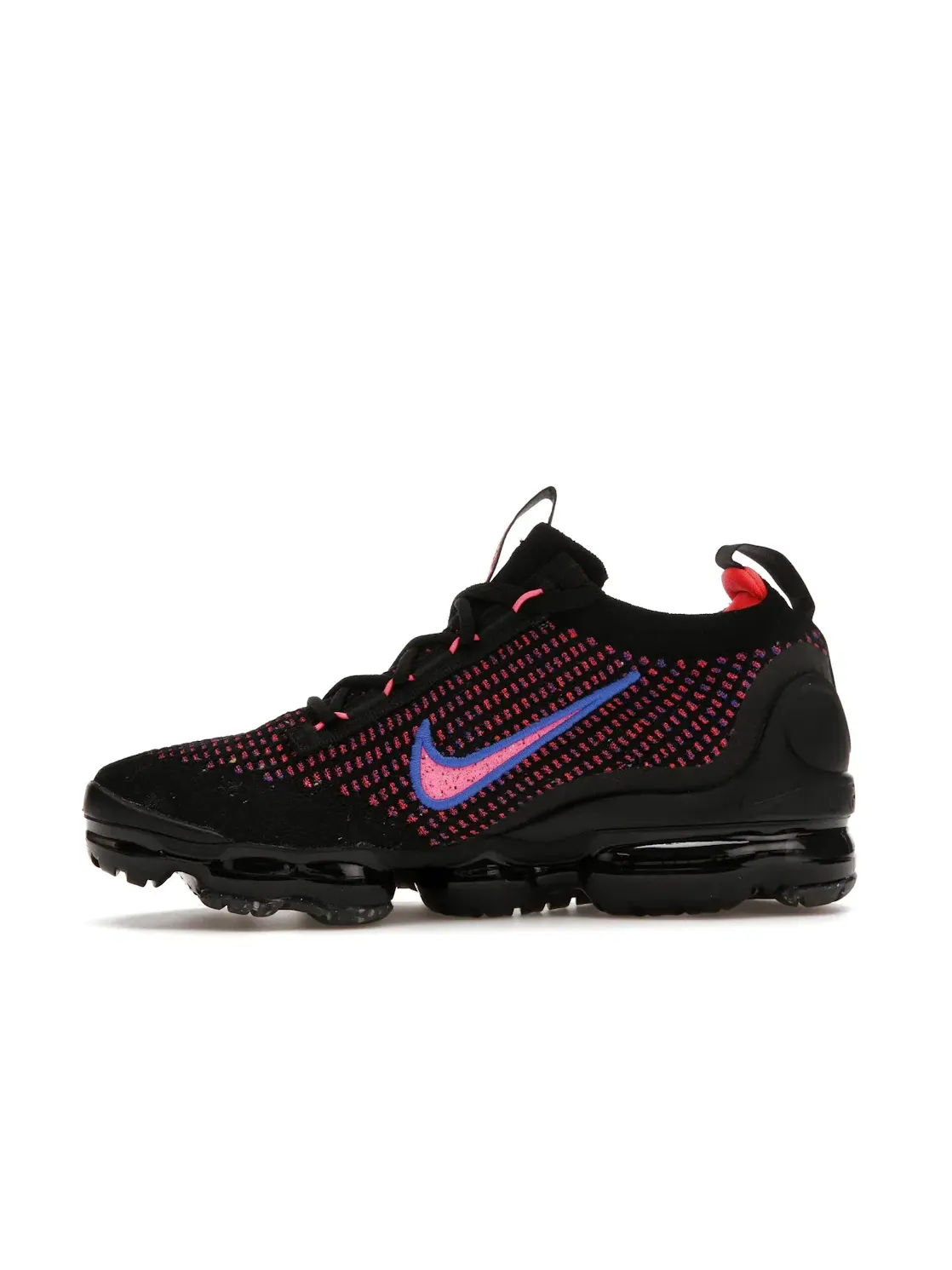 Женские кроссовки с амортизацией Nike Air VaporMax 2021 Flyknit Nike — изображение 3 из 4, черный/розовый/синий
