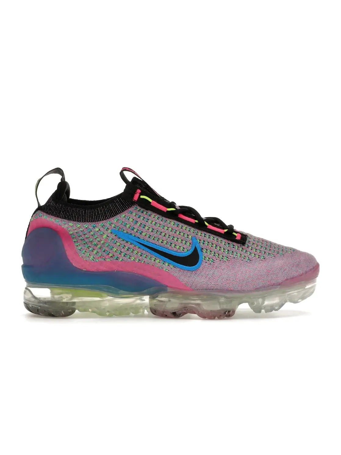 Женские кроссовки Nike Air VaporMax 2021 Flyknit Next Nature — изображение 1 из 4, розовый/синий//черный