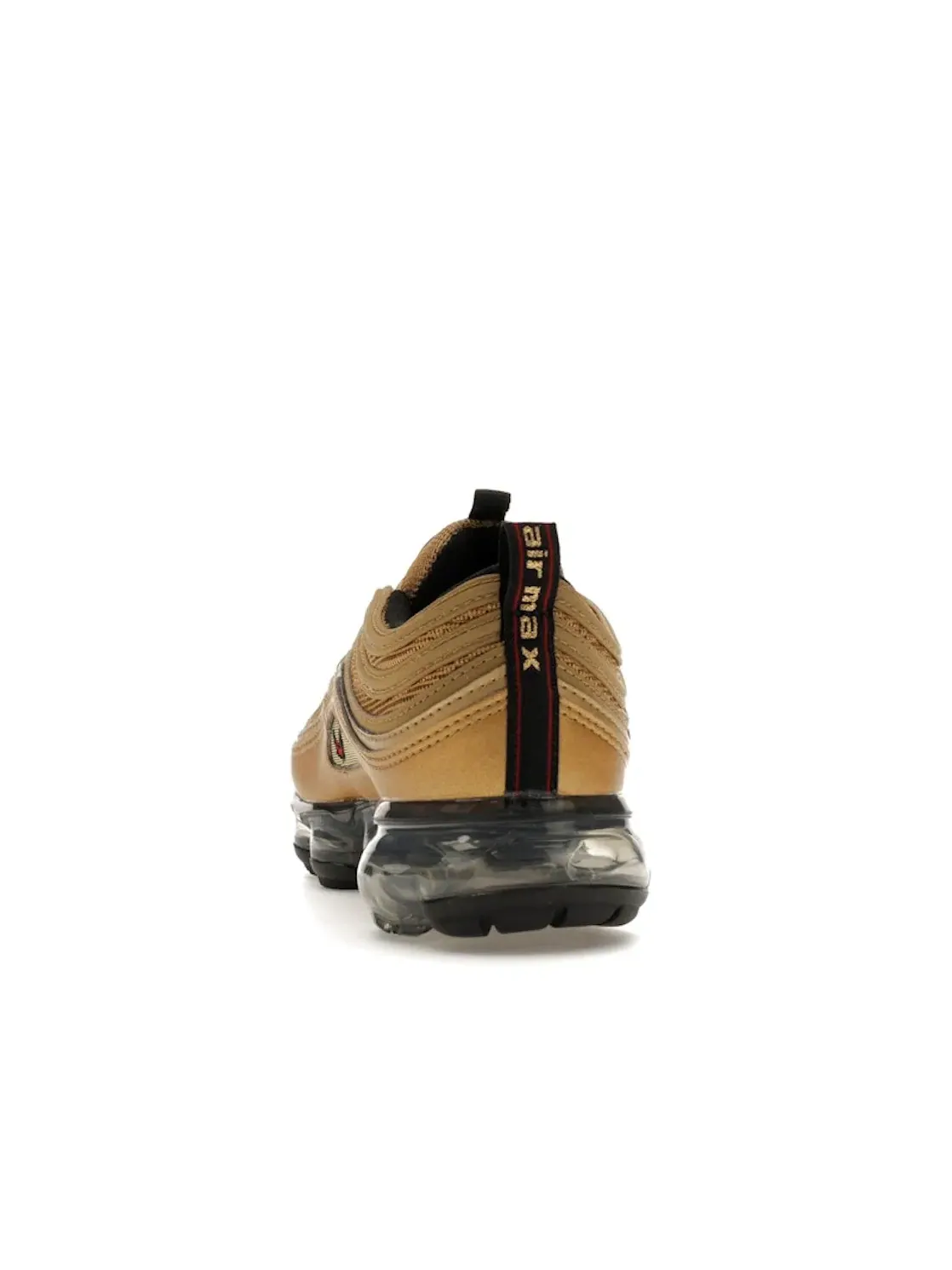 Детские кроссовки гибридные с металлическим верхом Nike Air VaporMax 97 Metallic Gold — изображение 4 из 4