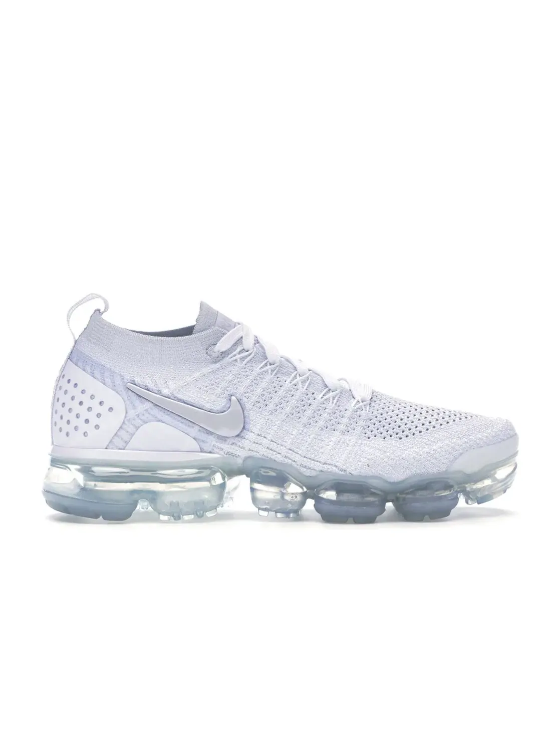 Женские кроссовки с технологией Air VaporMax Flyknit Nike — изображение 1 из 4, белый/белый-серый-серый