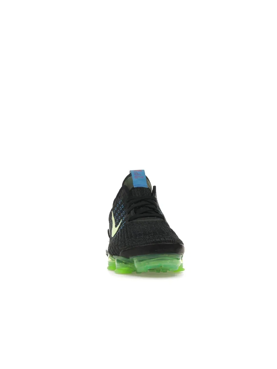 Детские кроссовки Lifestyle с амортизацией Nike Air VaporMax Flyknit 3 Nike — изображение 2 из 4, черный/синий-зеленый