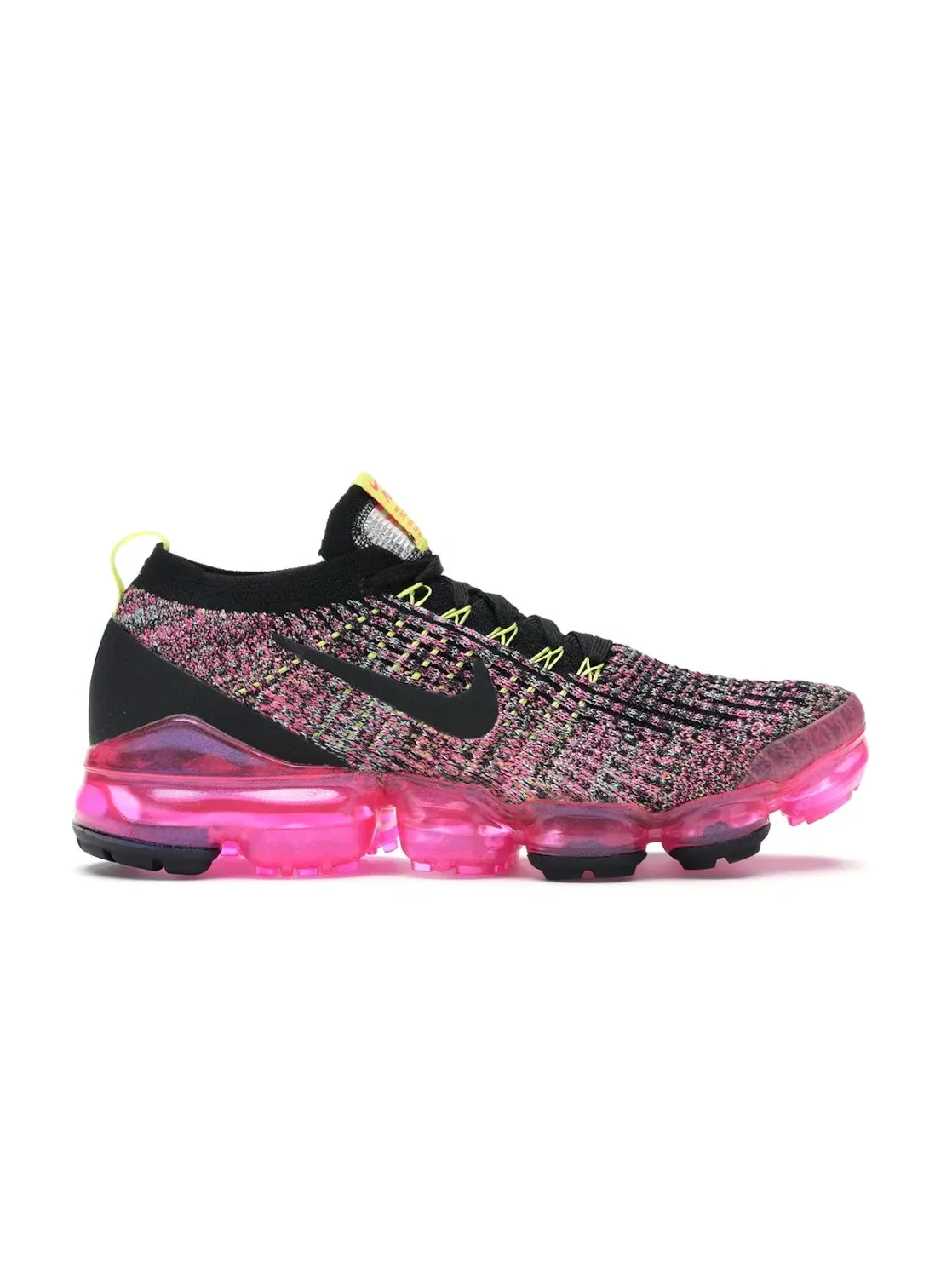 Женские кроссовки для бега с технологией Flyknit Nike Air VaporMax Flyknit 3 — изображение 1 из 4, черный/черный-розовый