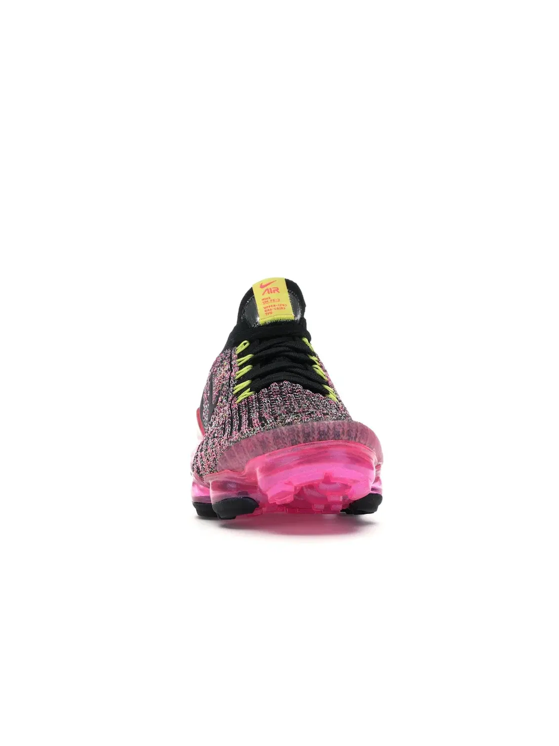 Женские кроссовки для бега с технологией Flyknit Nike Air VaporMax Flyknit 3 — изображение 2 из 4, черный/черный-розовый