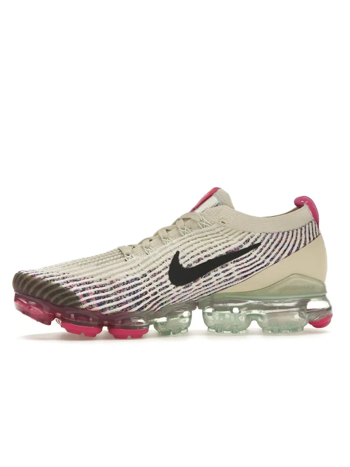 Женские кроссовки с системой амортизации VaporMax Nike Air VaporMax Flyknit 3 — изображение 3 из 4, черный-розовый