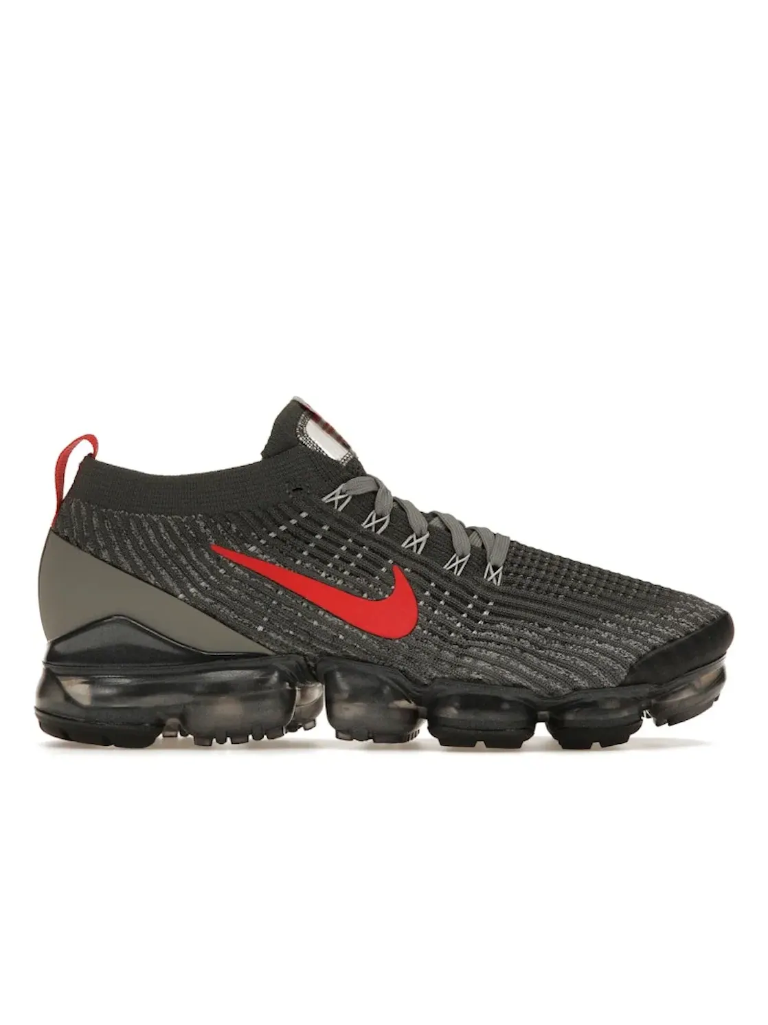 Мужские кроссовки с верхом Flyknit Nike Air VaporMax Flyknit 3 Nike — изображение 1 из 4, серый/серый--красный