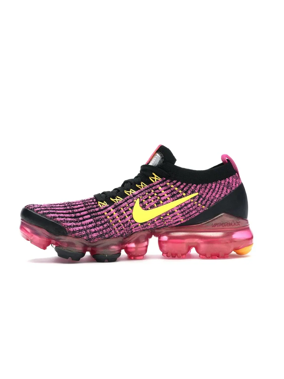 Женские кроссовки с технологией Flyknit Nike Air VaporMax Flyknit 3 — изображение 3 из 4, оранжевый-черный