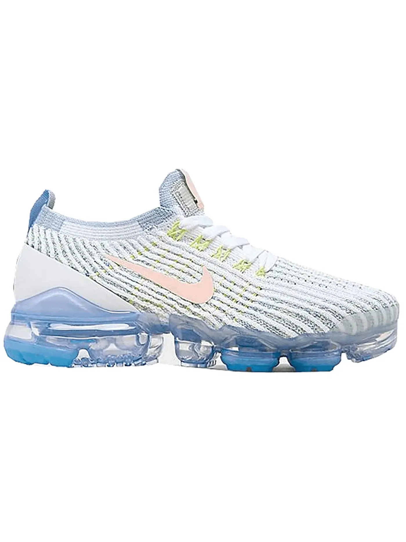 Женские кроссовки Lifestyle Nike Air VaporMax Flyknit 3 One Of One — изображение 1 из 1, белый-синий