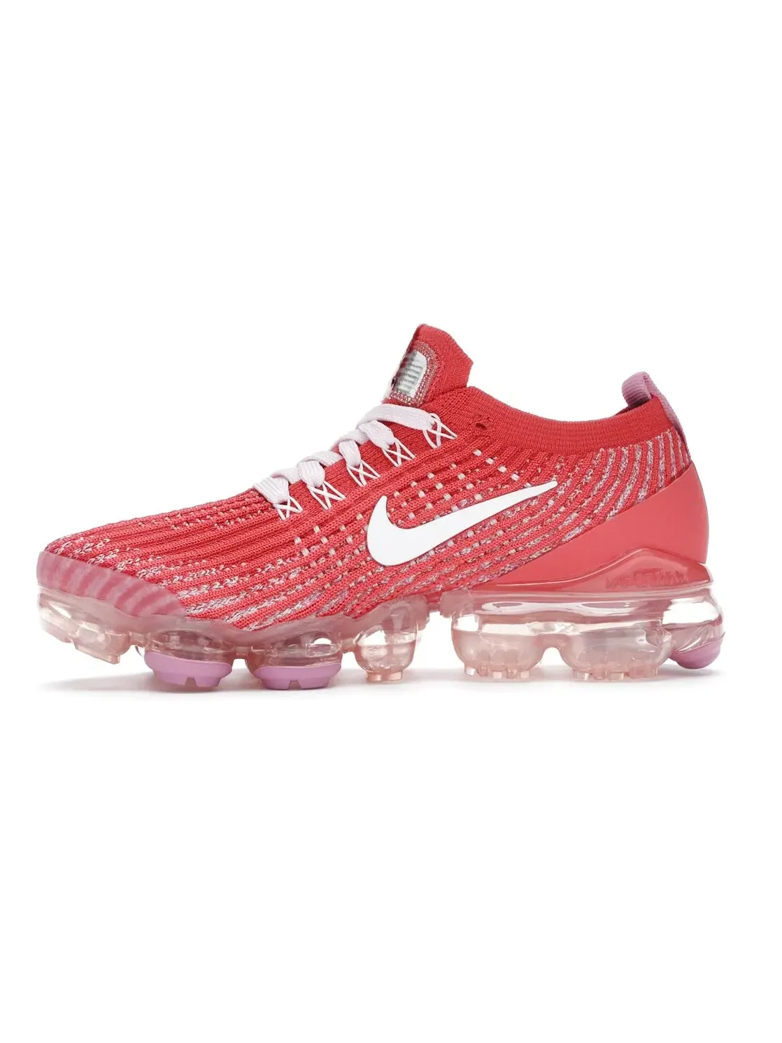Женские кроссовки с верхом FlyKnit Nike Air VaporMax Flyknit 3 — изображение 3 из 4, красный/розовый--белый