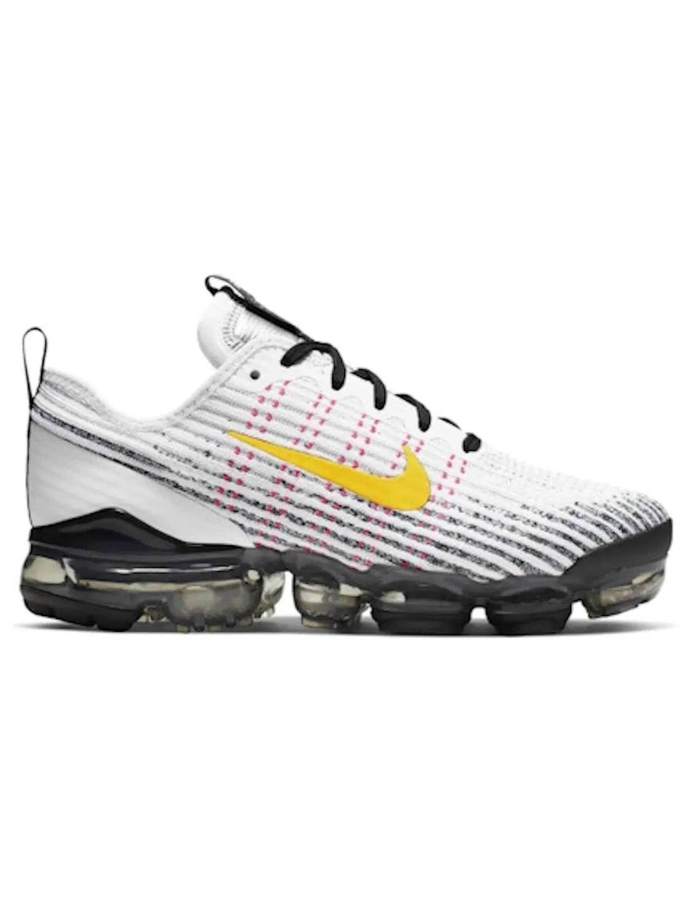 Детские кроссовки Lifestyle Nike Air VaporMax Flyknit 3 Nike — изображение 1 из 1, белый//розовый/желтый