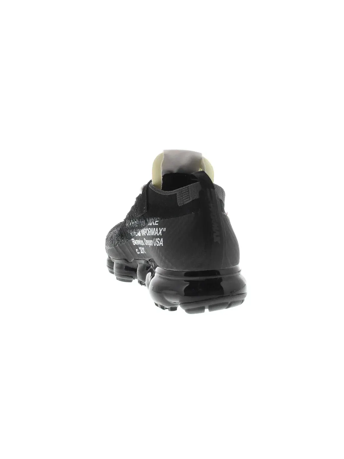Мужские кроссовки с прозрачной подошвой Nike Air VaporMax Off-White — изображение 4 из 4, черный/белый-прозрачный