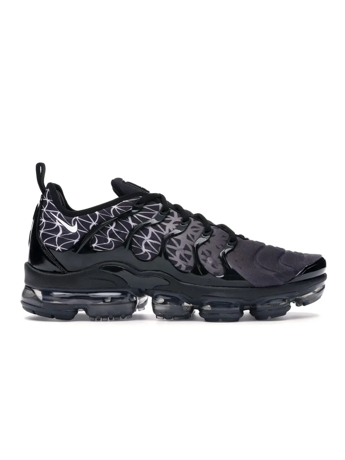 Мужские кроссовки с геометрическим принтом Nike Air VaporMax Plus — изображение 1 из 4, черный/белый