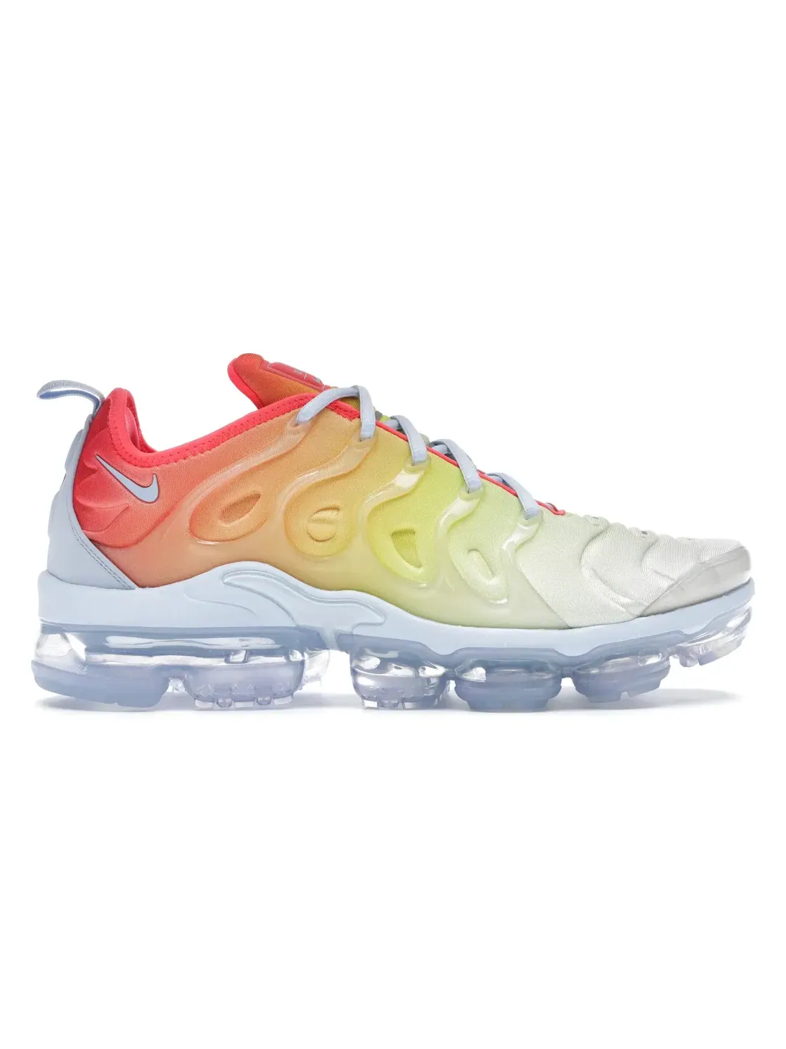 Женские кроссовки Lifestyle с гибридным дизайном Nike Air VaporMax Plus — изображение 1 из 4, синий/желтый-белый