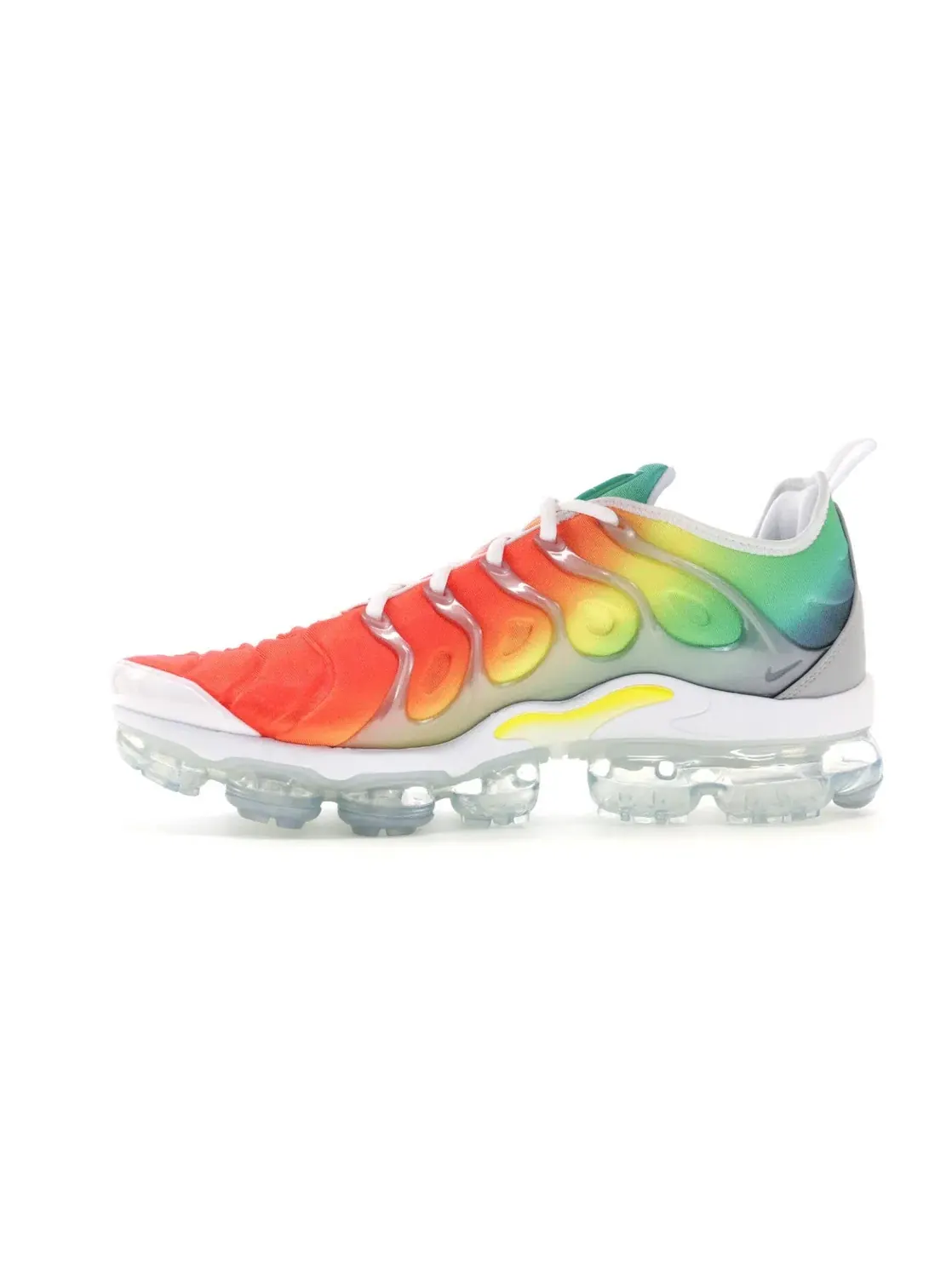 Мужские кроссовки Lifestyle с цветным принтом Nike Air VaporMax Plus Rainbow — изображение 3 из 4, белый/белый-синий-желтый
