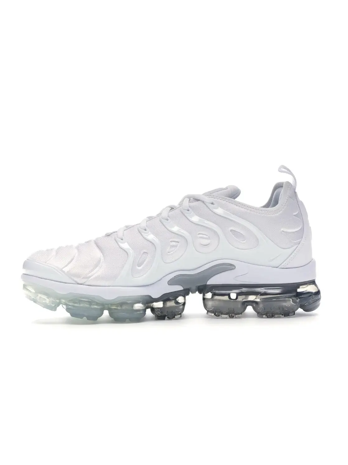 Мужские кроссовки с вставками из кожи Nike Air VaporMax Plus — изображение 3 из 4, белый/серый-платиновый