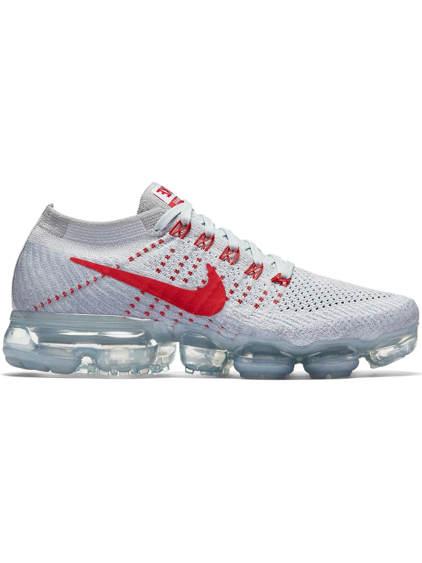 Женские кроссовки Lifestyle Nike Air VaporMax — изображение 1 из 1, платиновый/красный-серый