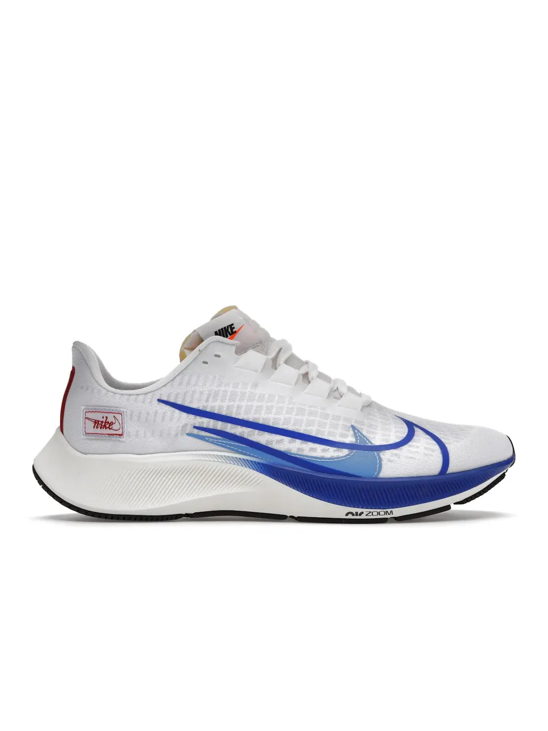 Мужские кроссовки для бега с амортизацией Nike Air Zoom 37 Premium — изображение 1 из 4, белый/синий-красный
