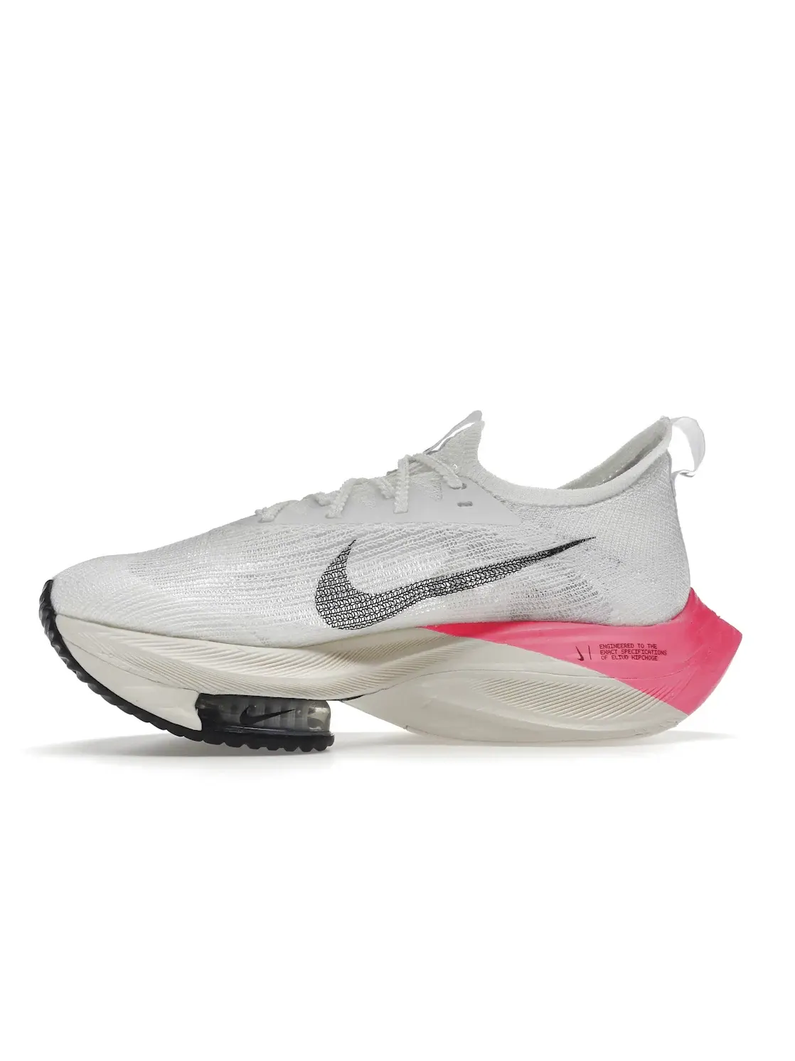 Мужские беговые кроссовки с высокой энергоотдачей Nike Air Zoom Alphafly Next% — изображение 3 из 4, белый/черный-розовый