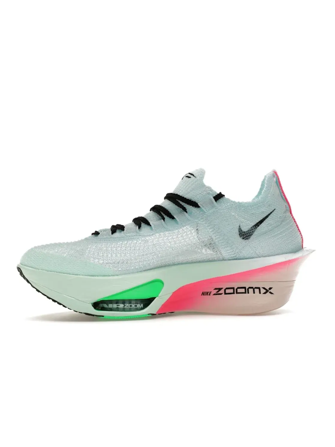 Мужские кроссовки для бега с амортизацией Nike Air Zoom Alphafly Next% 3 — изображение 3 из 4, синий зеленый черный